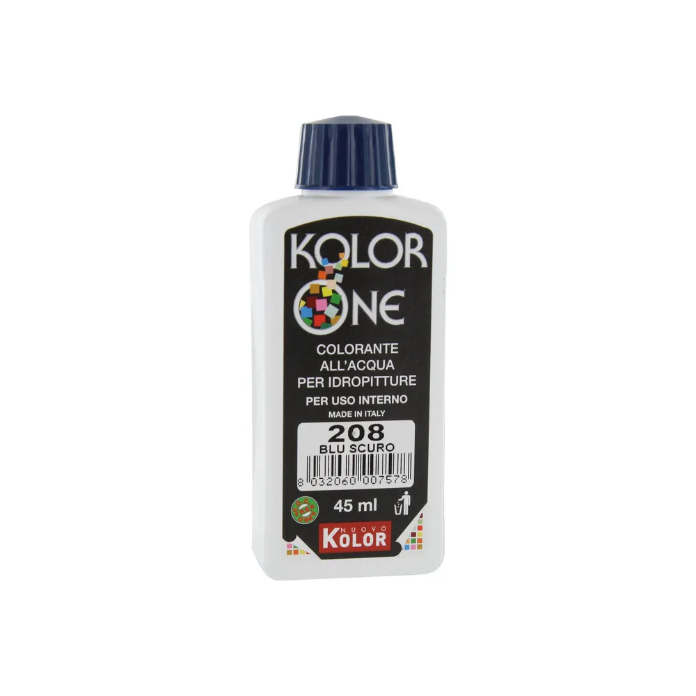 COLORANTE KOLOR ONE 45 ML BLU SCURO 208 (12
