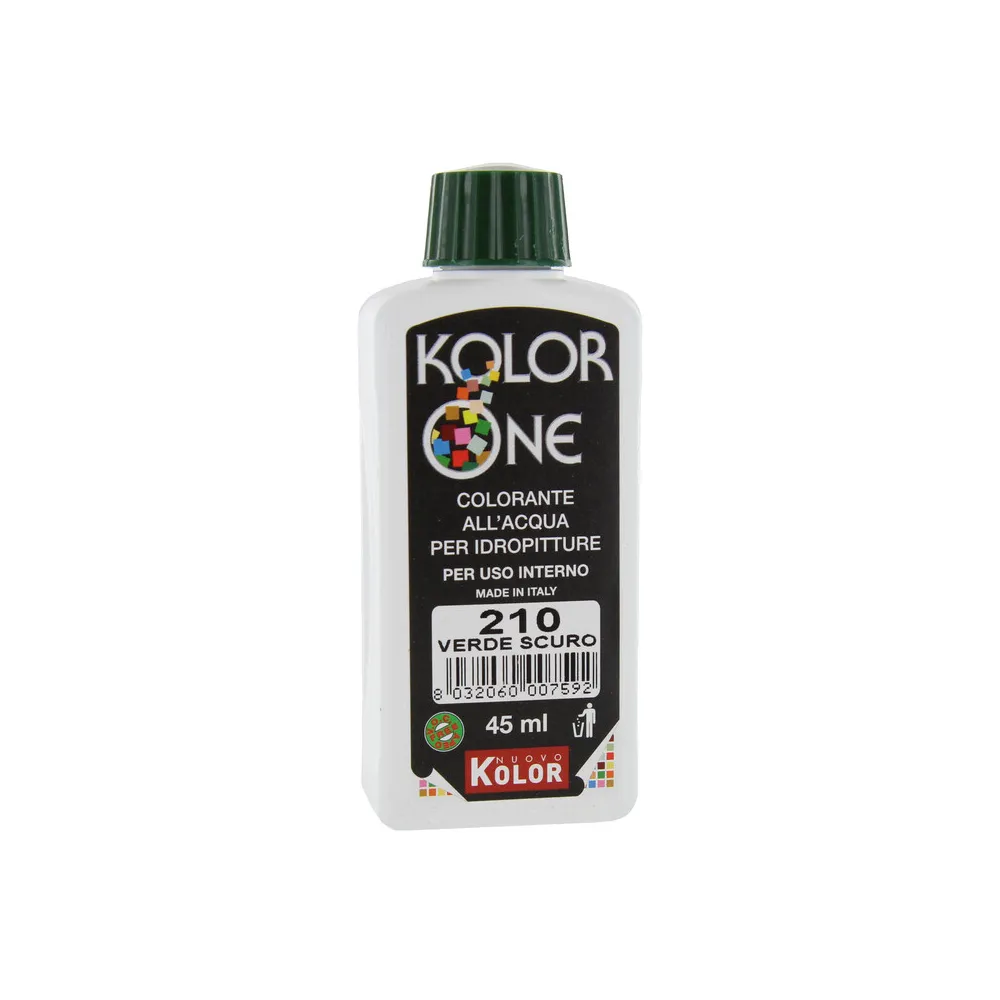 COLORANTE KOLOR ONE 45 ML VERDE SCURO 210 (12