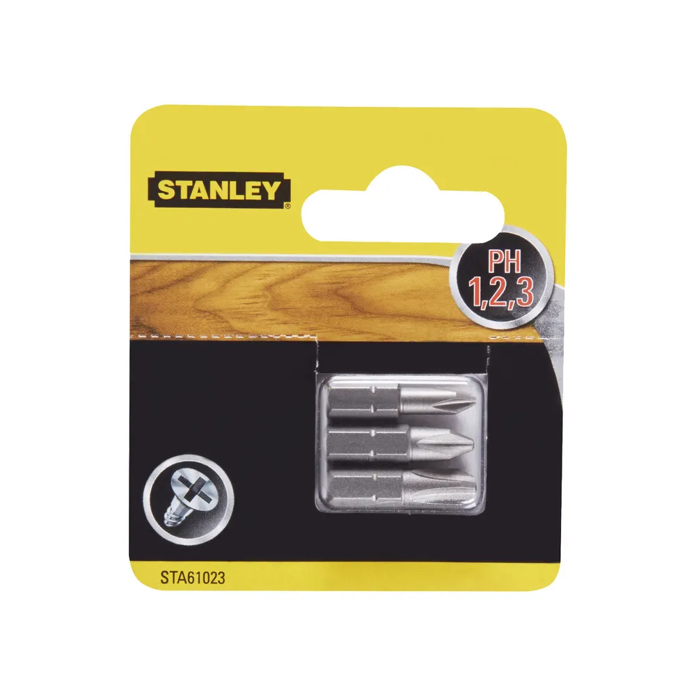 PIRANHA STANLEY STA61023 (x61023)  3 INSERTI MM.25 PH 1-2-3