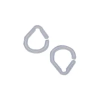 ANELLI P/TENDA DOCCIA TRASPARENTE 12 PZ (18