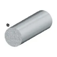 PROFILO ARGENTO H.100 CM TONDO PIENO D  6 MM** (5