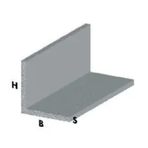 PROFILO ARGENTO H.200 CM ANGOLARE 15X15X1 MM* (5