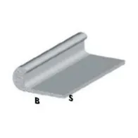 PROFILO ARGENTO H.200 CM UNGHIETTA 18X1 MM* (5