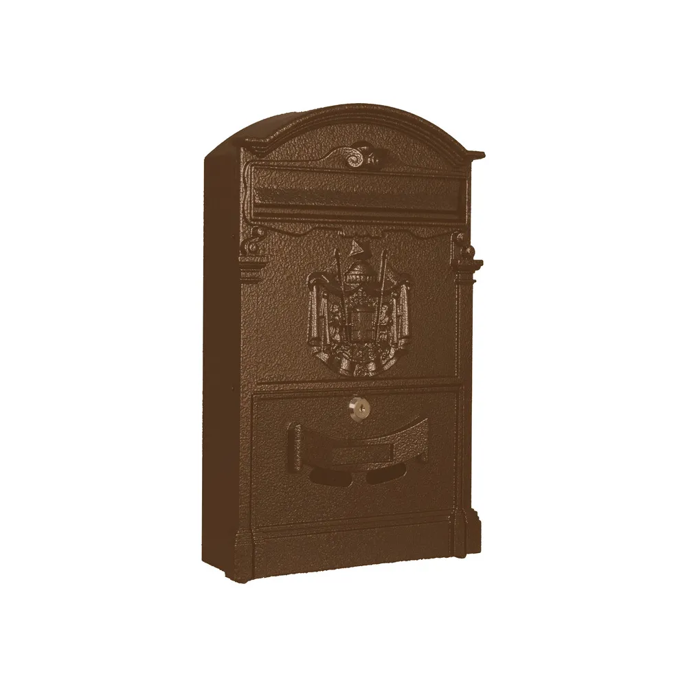 CASSETTA POSTALE REGIA POSTA ALL 26X9X41 CM BRONZO CASSETTA POSTALE REGIA POSTA ALL 26X9X41 CM BRONZO