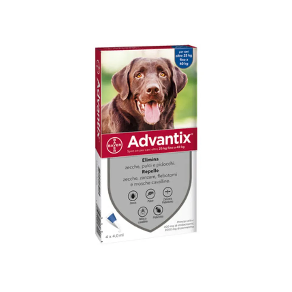 BAYER ADVANTIX SPOT ON 4 PIPETTE CANI 25-40 KG