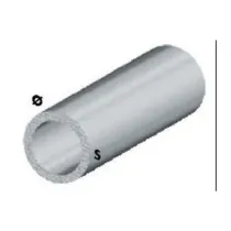 PROFILO ARGENTO H.100 CM TUBO TONDO 12X1 MM* (5