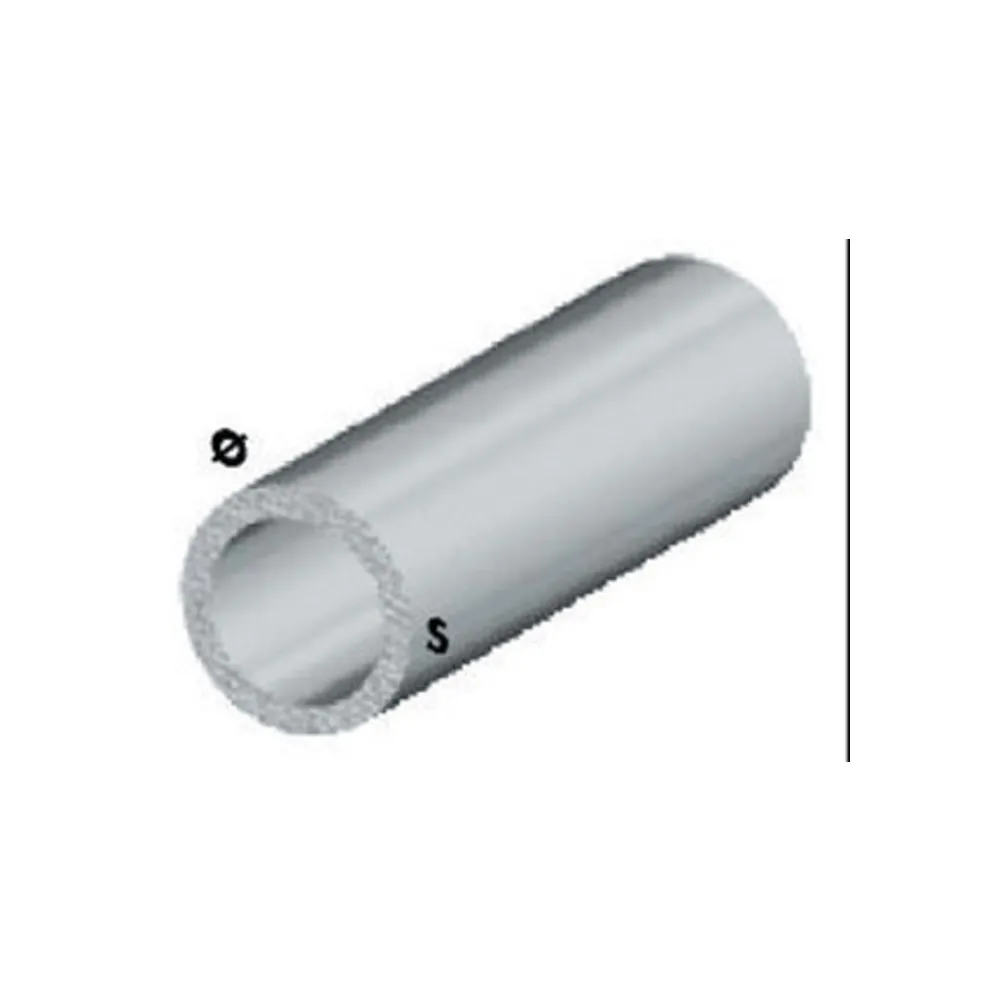 PROFILO ARGENTO H.100 CM TUBO TONDO 12X1 MM* (5