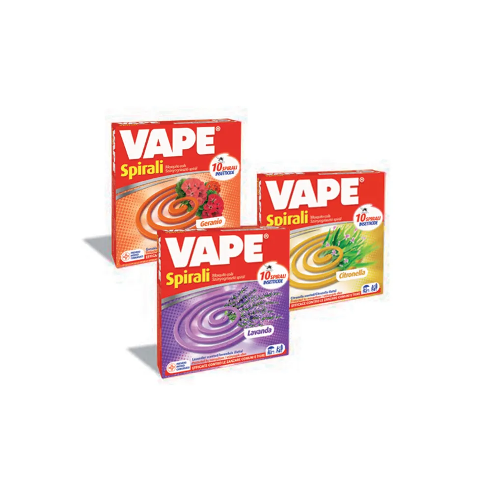 ANTIZANZARE VAPE SPIRALI PROFUMATE 10 PZ (24