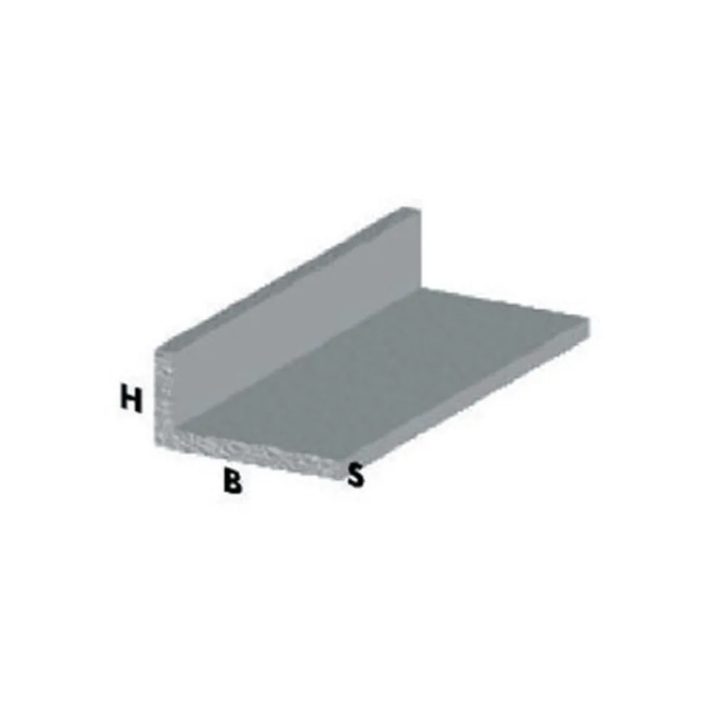 PROFILO ARGENTO H.100 CM ELLE 20X10X1 MM (5