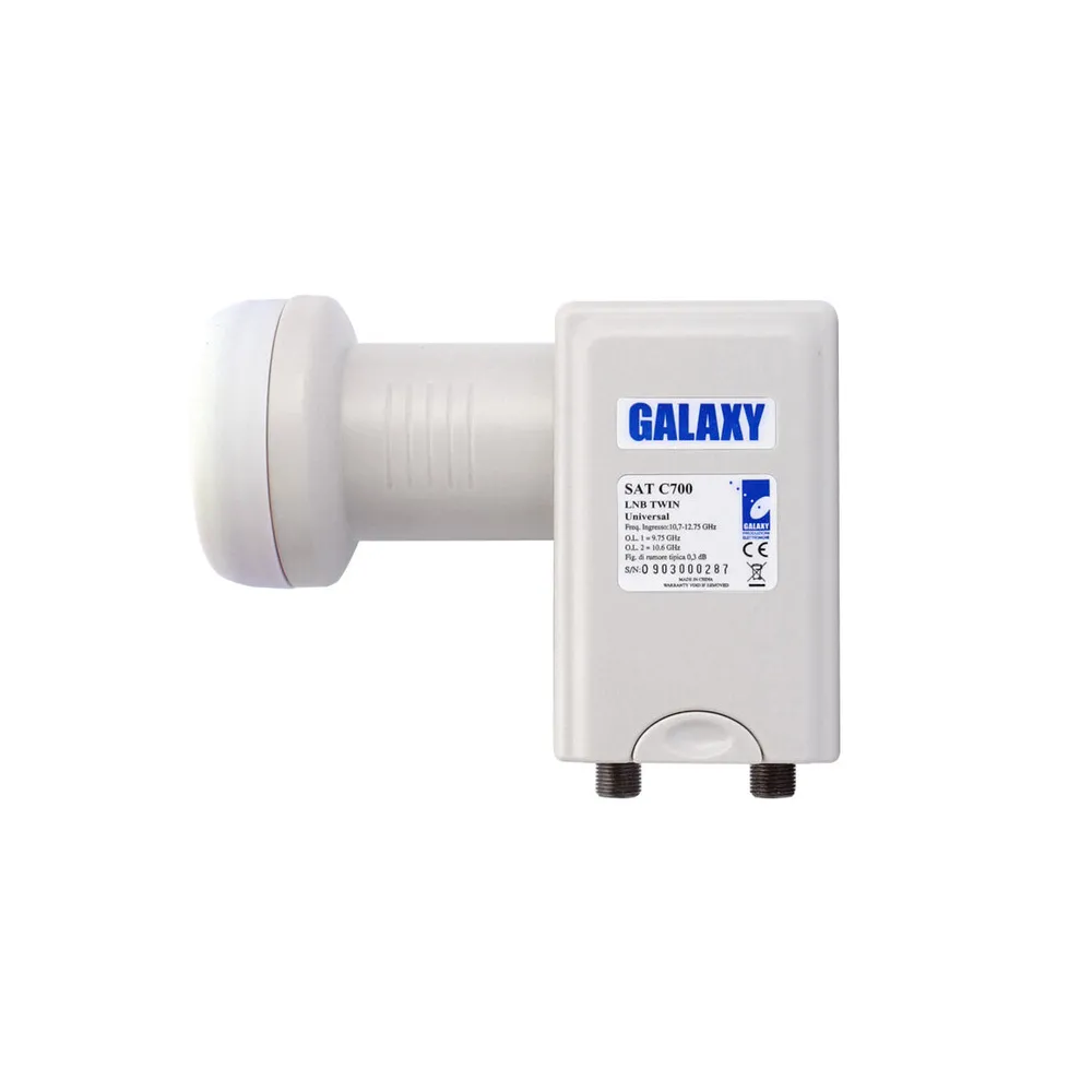 CONVERTITORE LNB UNIVERSALE 2 USCITE BCO/NER