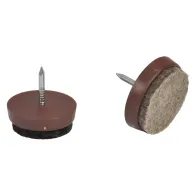 SCIVOLI PER MOBILI CON FELTRINO mm 26 - colore marrone
