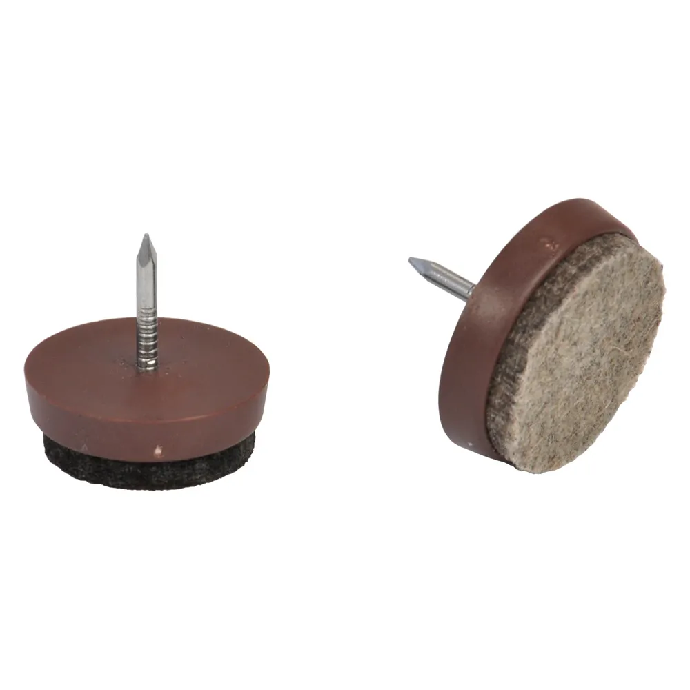 SCIVOLI PER MOBILI CON FELTRINO mm 26 - colore marrone SCIVOLI PER MOBILI CON FELTRINO mm 26 - colore marrone