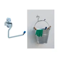 GANCIO ZINCATO 4030 A FORMA L 150 MM (10