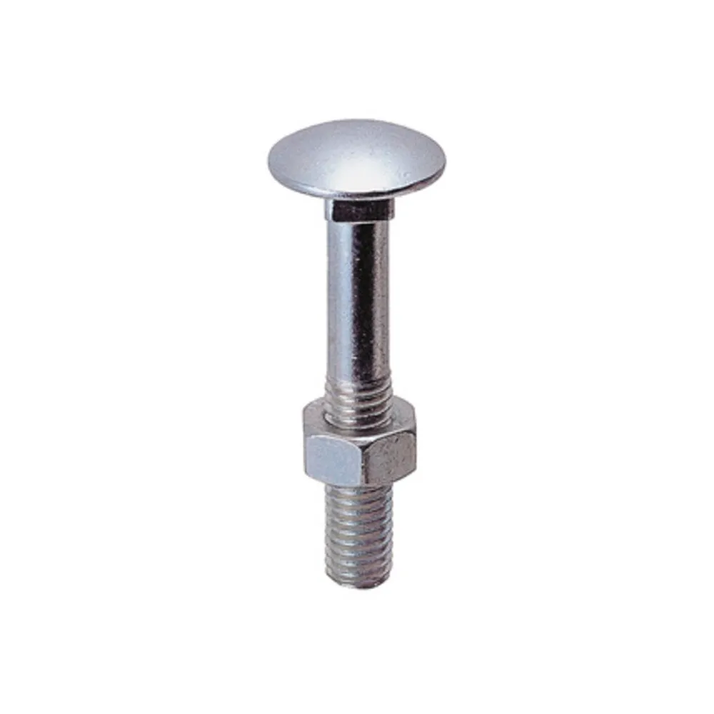 BULLONE C/DADO TTDQ 5 X 25MM ZINCATO (500 BULLONE C/DADO TTDQ 5 X 25MM ZINCATO (500