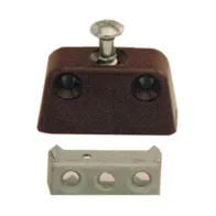 GIUNZIONE P/MOBILI TRAPEZOIDALE PLAST MARRONE** (50