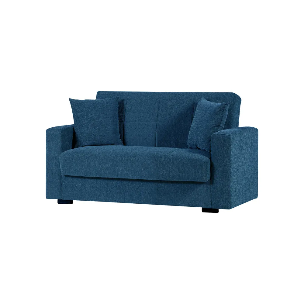 DIVANO 2 POSTI C/CASSETTONE NORA YOUNG BLUE 115