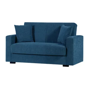 DIVANO 2 POSTI C/CASSETTONE NORA YOUNG BLUE 115