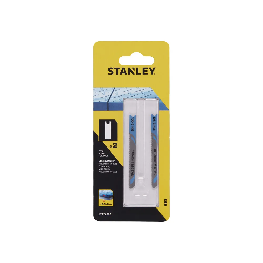 PIRANHA STANLEY STA22002 (X22003) 2 LAME METALLO FRES.T/GROSSO ATT.AD U