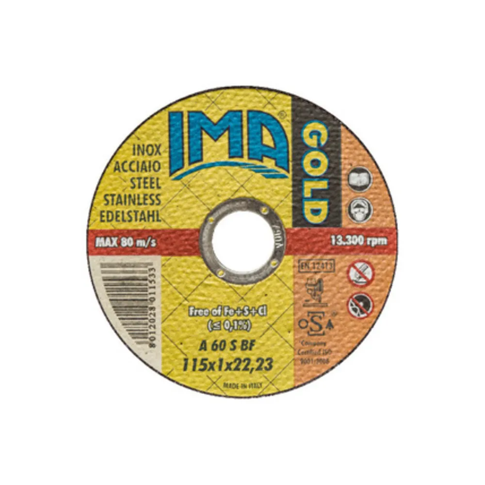 IMA DISCO P/INOX GOLD PIANO D 115X1