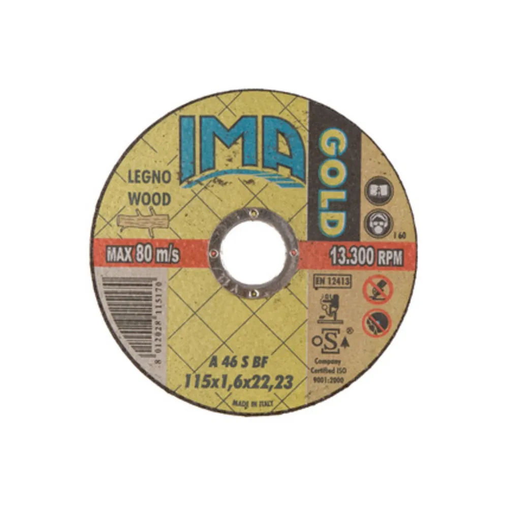 IMA DISCO P/LEGNO GOLD PIANO D 115X1 IMA DISCO P/LEGNO GOLD PIANO D 115X1