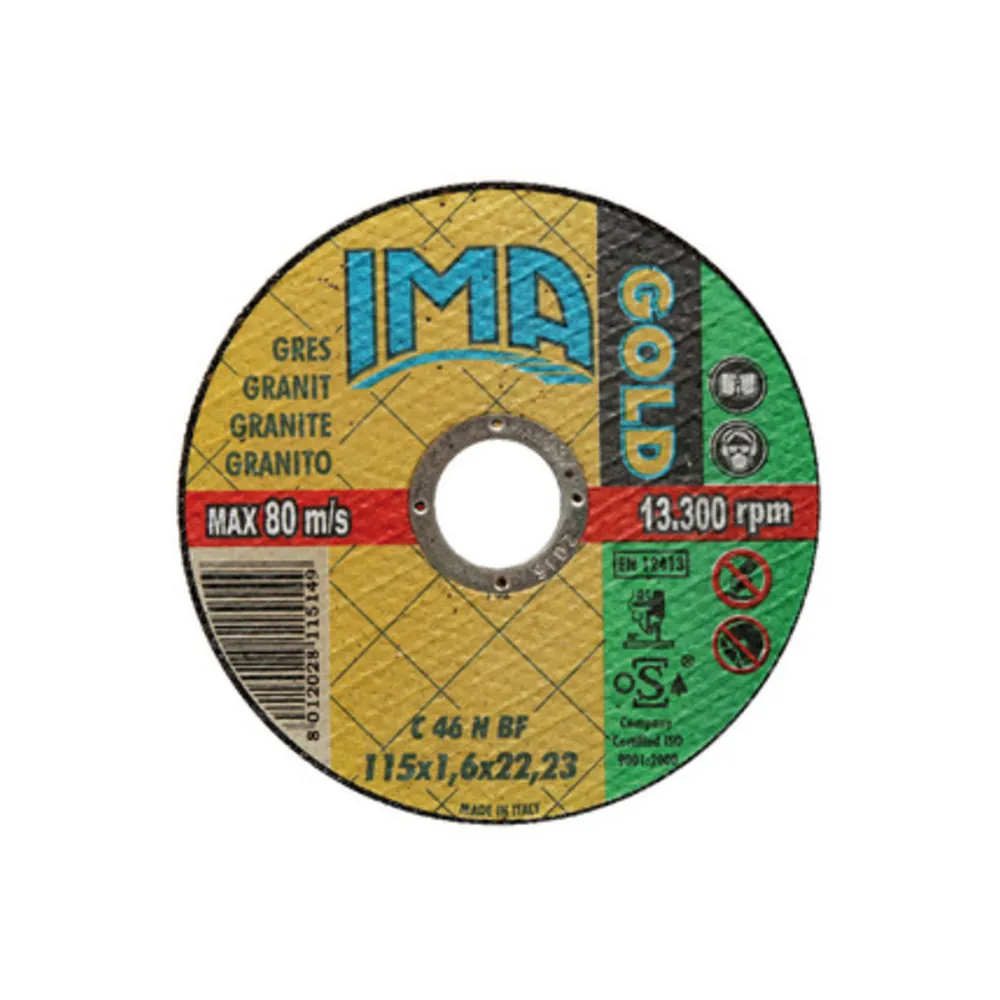 IMA DISCO P/CERAMICA GOLD PIANO D 115X1 IMA DISCO P/CERAMICA GOLD PIANO D 115X1