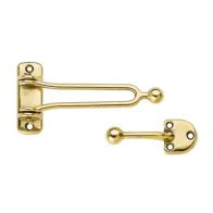 GANCIO P/PORTA ROMA 130X65 MM OTTONE LUCID** (12