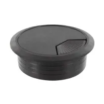 BOCCHETTA PASSACAVI D 60 MM PLASTICA NERO (20