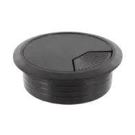 BOCCHETTA PASSACAVI D 60 MM PLASTICA NERO (20