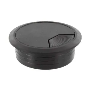 BOCCHETTA PASSACAVI D 60 MM PLASTICA NERO (20
