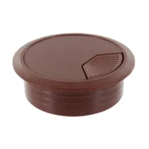BOCCHETTA PASSACAVI D 60 MM PLASTICA MARRONE (20
