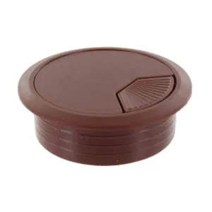 BOCCHETTA PASSACAVI D 60 MM PLASTICA MARRONE (20