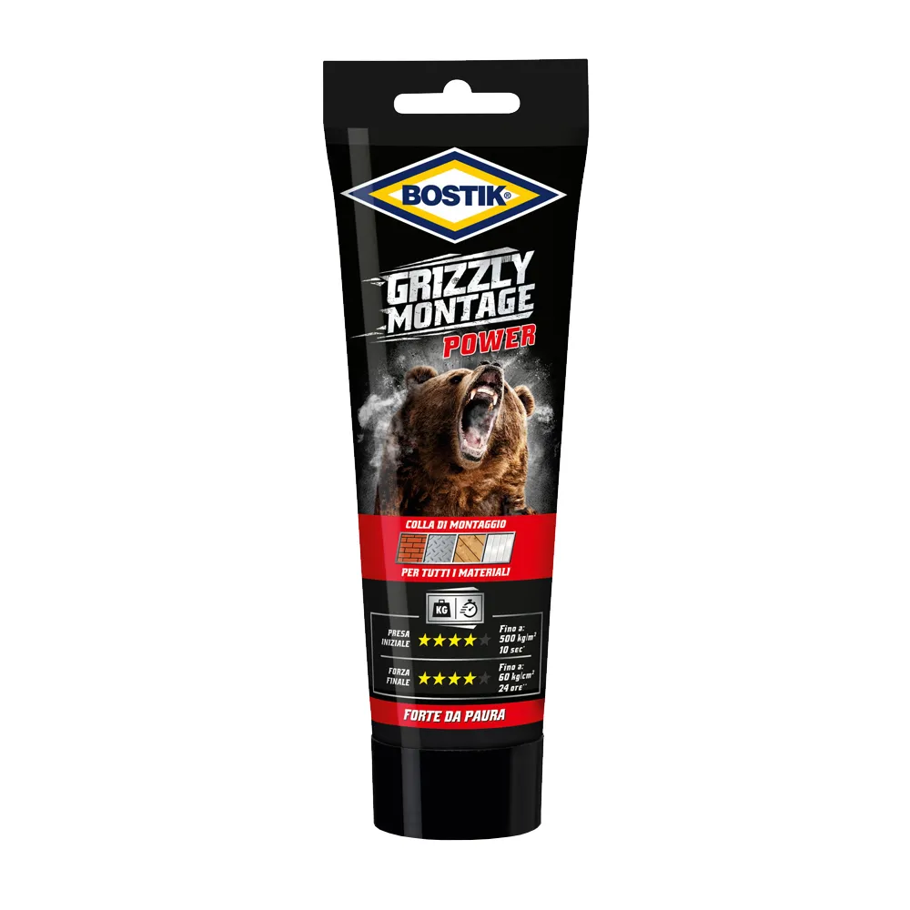 BOSTIK GRIZZLY MONTAGE POWER 250 G BIANCO TUBO