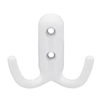 APPENDIABITI A 2 GANCI 45X45 MM BIANCO LUCIDO (30