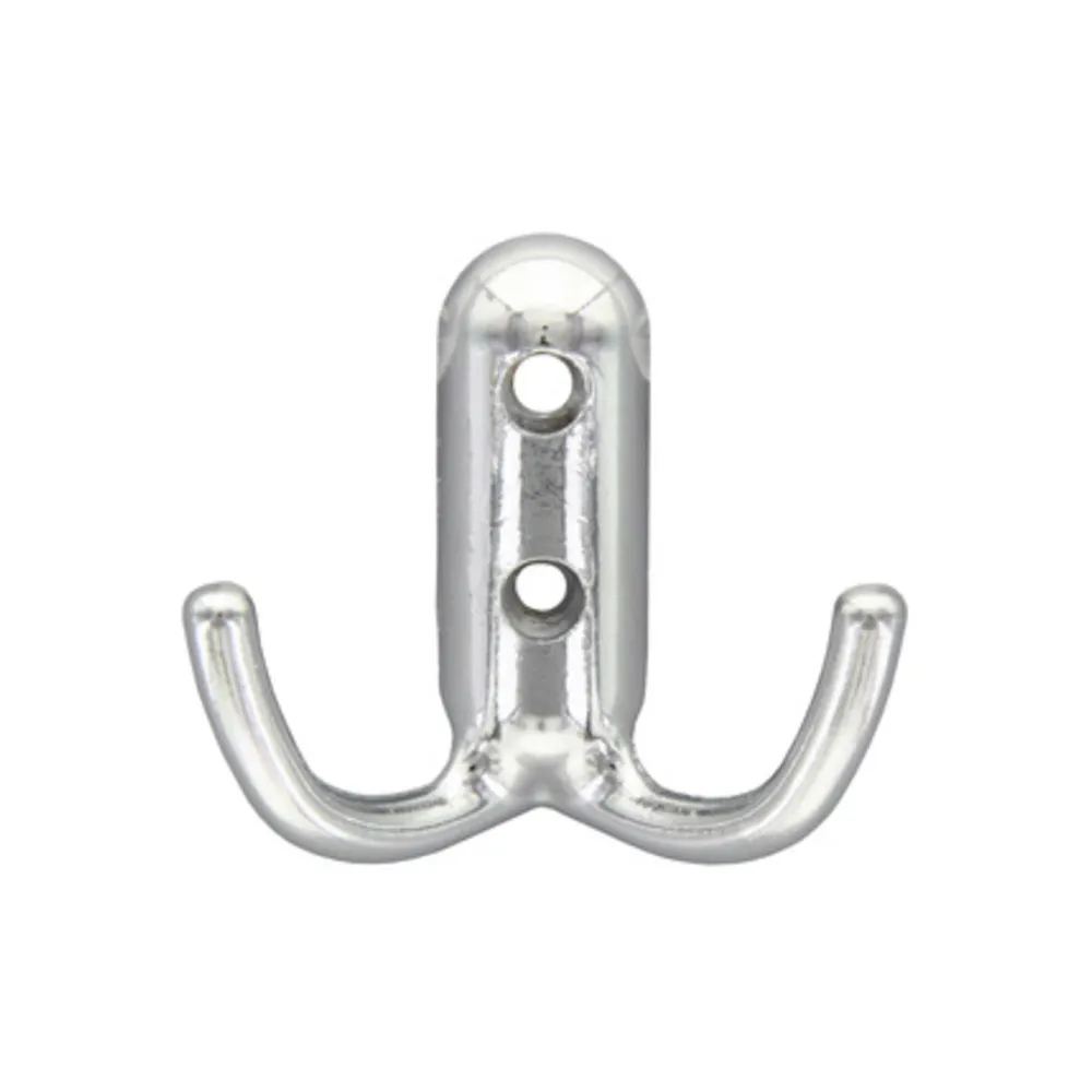 APPENDIABITI A 2 GANCI 45X45 MM CROMO LUCIDO (25 APPENDIABITI A 2 GANCI 45X45 MM CROMO LUCIDO (25