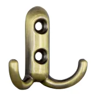 APPENDIABITI A 2 GANCI 45X45 MM BRONZO SFUMATO (25