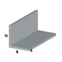 PROFILO ARGENTO H.100 CM ANGOLARE 40X40X1