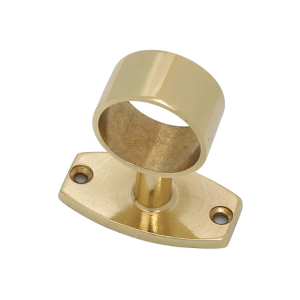 PASSANTE TUBO CORRIMANO OTTONE LUCIDO D 18 MM* (5