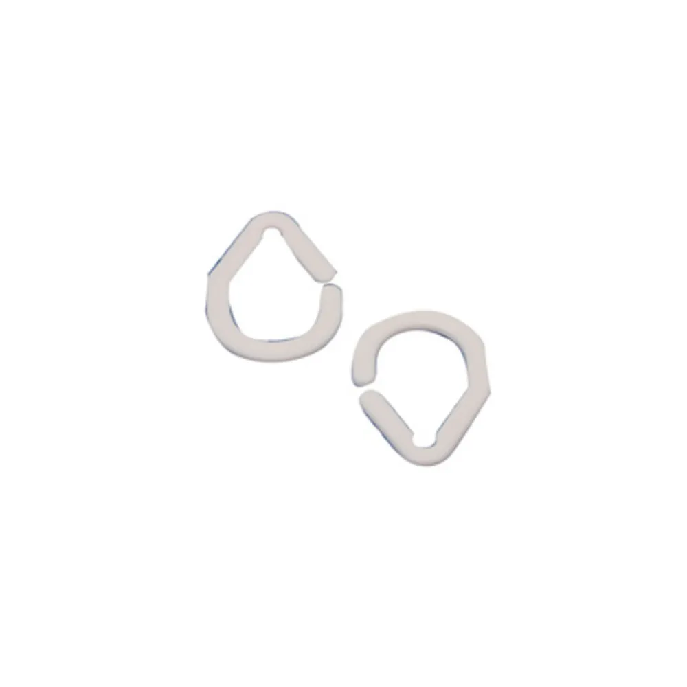 ANELLI P/TENDA DOCCIA BIANCO 16 PZ (18 ANELLI P/TENDA DOCCIA BIANCO 16 PZ (18