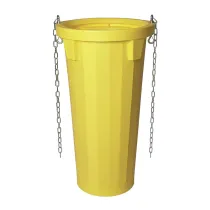 SCARICA DETRITI D 59XH106CM C/CATENE GIALLO