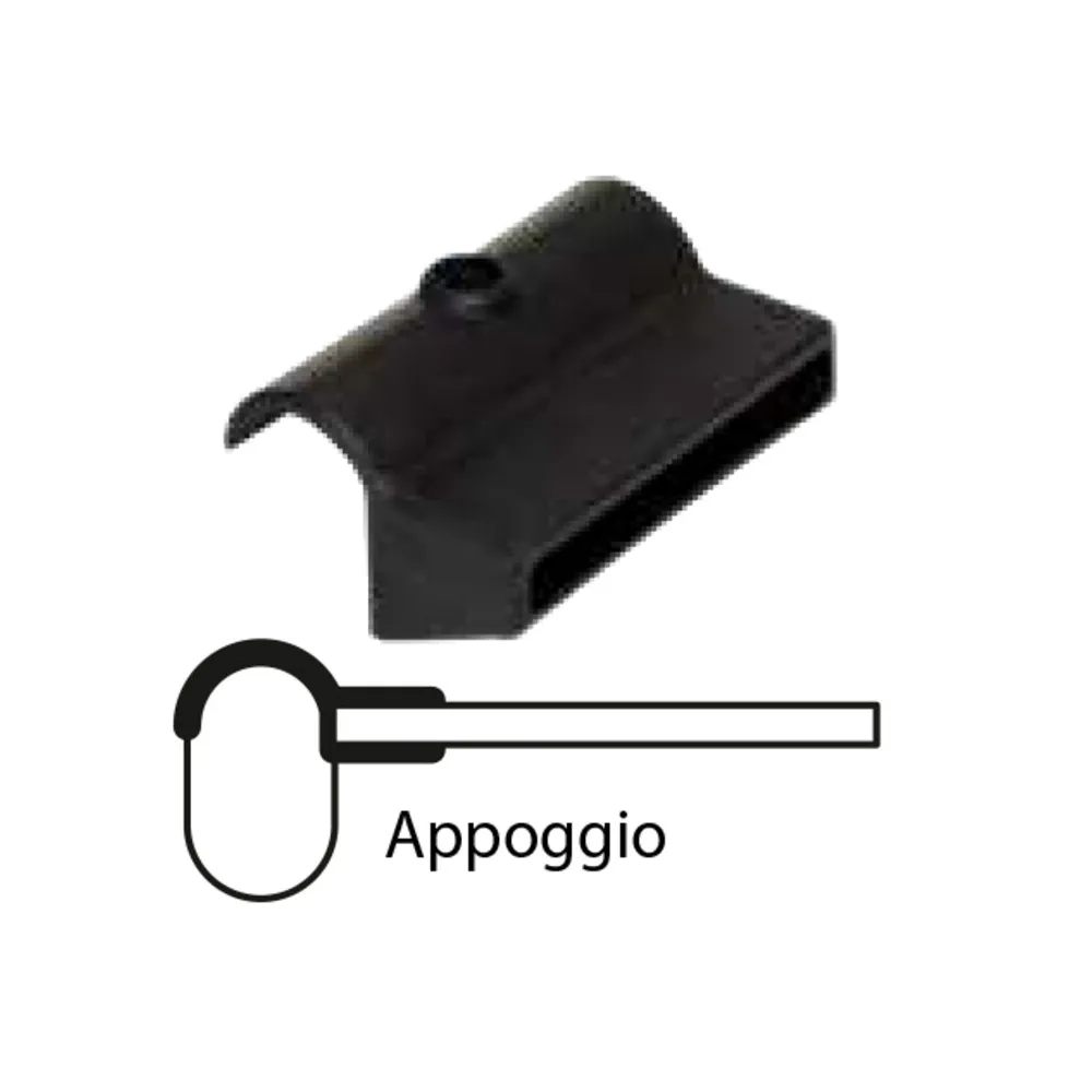 SUPPORTO AD APPOGGIO IN PVC P/ASTA ORTOPEDICA (10 SUPPORTO AD APPOGGIO IN PVC P/ASTA ORTOPEDICA (10