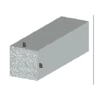 PROFILO ARGENTO H.100 CM QUADRO PIENO 10X10 MM** (5