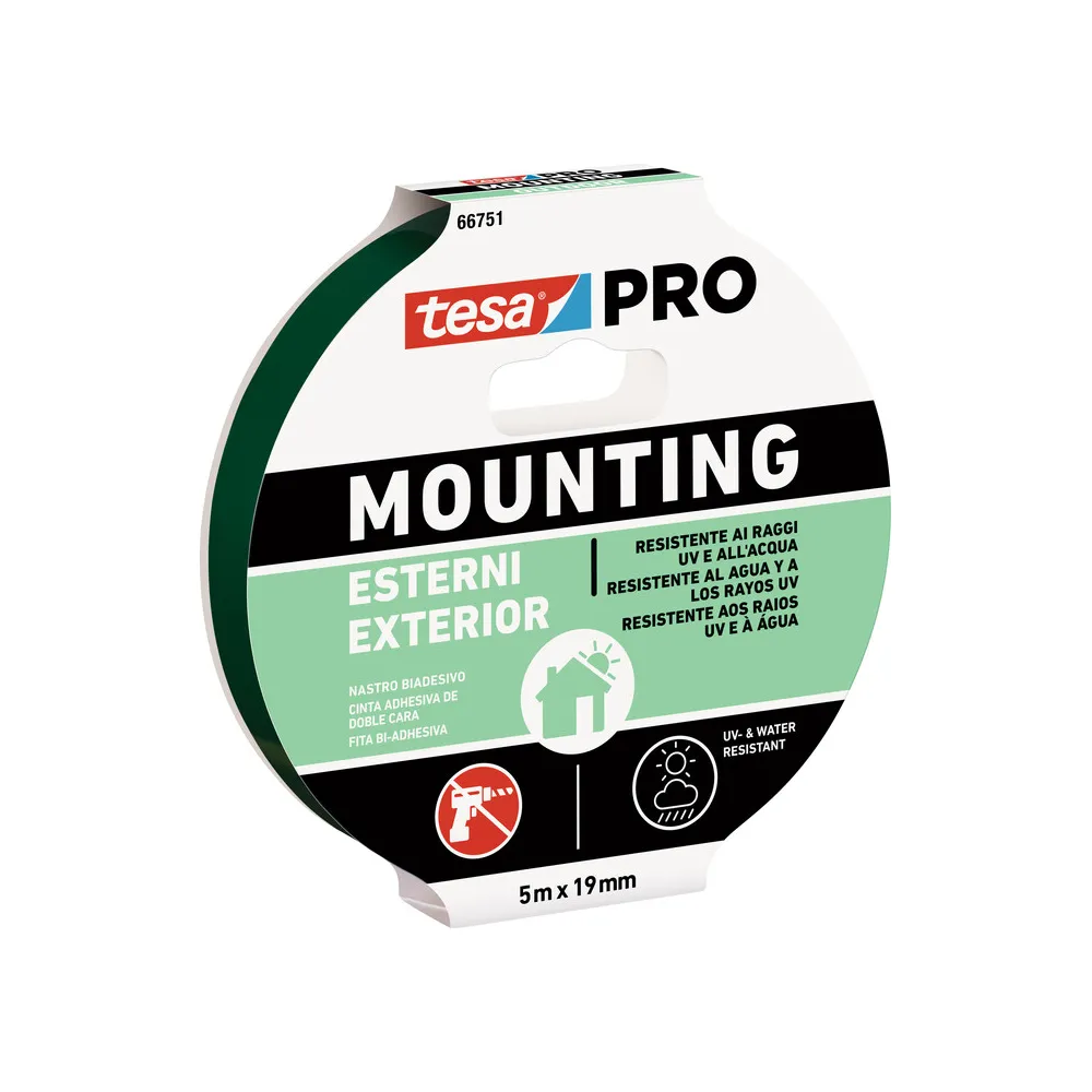 NASTRO BIADESIVO TESA MOUNTING PRO EST. 19MMX5M (10 NASTRO BIADESIVO TESA MOUNTING PRO EST. 19MMX5M (10