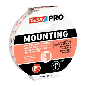 NASTRO BIADESIVO TESA MOUNTING PRO MURO 19MMX5M (10