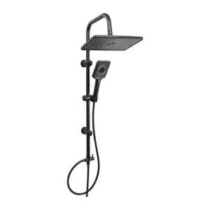 COLONNA DOCCIA C/SOFF E DOCC LX-4002 NERO OP GROEN