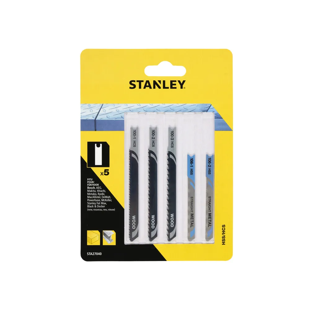 PIRANHA STANLEY STA27040 (X27040) 5 LAME LEGNO METALLO ATT.AD U