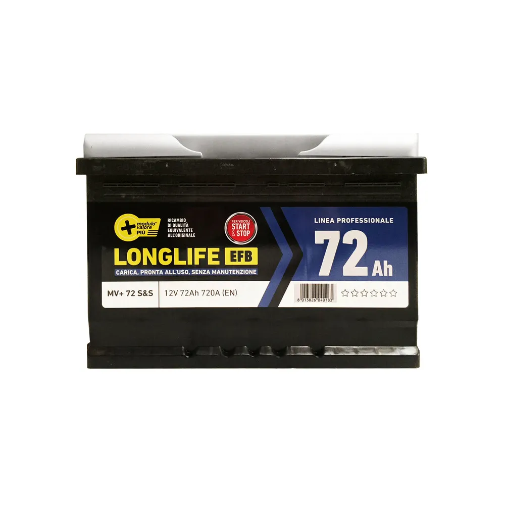 BATTERIA AUTO MV STARTSTOP 72AH 720A TECNOL EFB