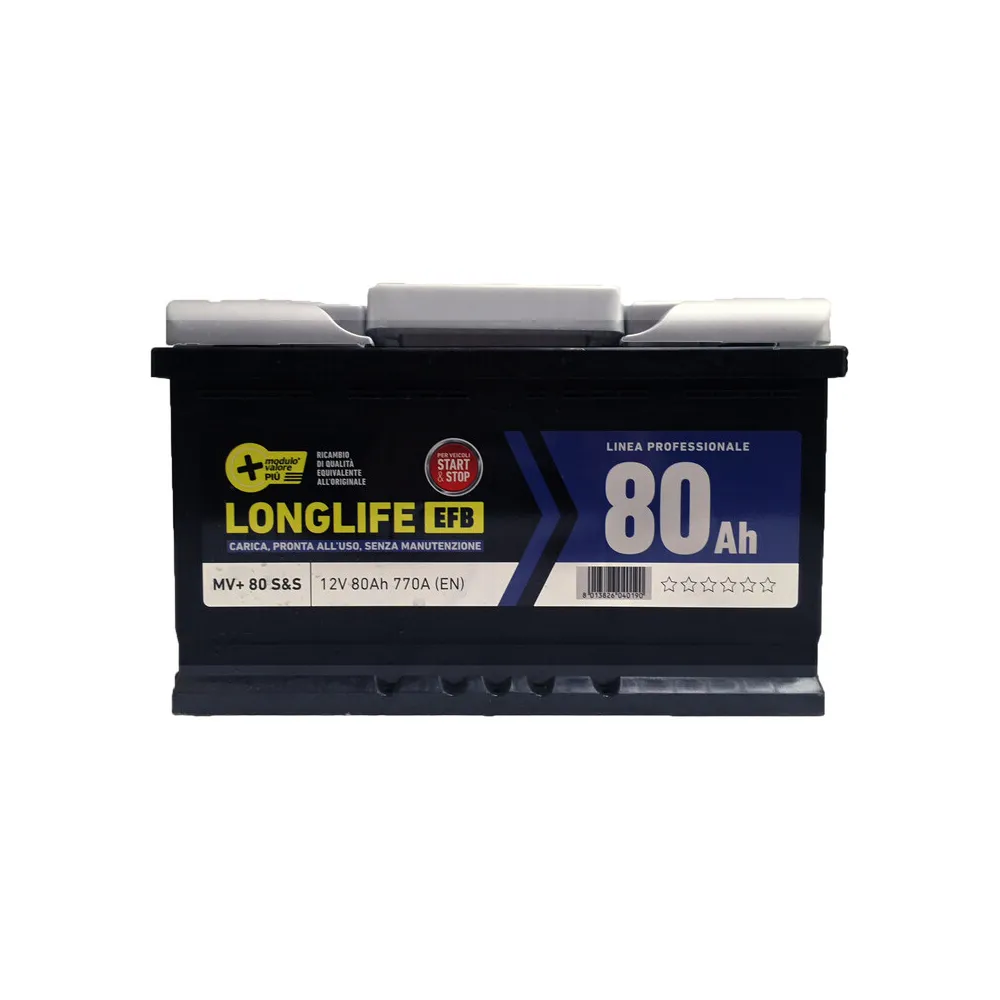 BATTERIA AUTO MV STARTSTOP 80AH 770A TECNOL EFB