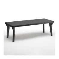 TAVOLO BERGEN 160/220X90XH74CM ANTRACITE