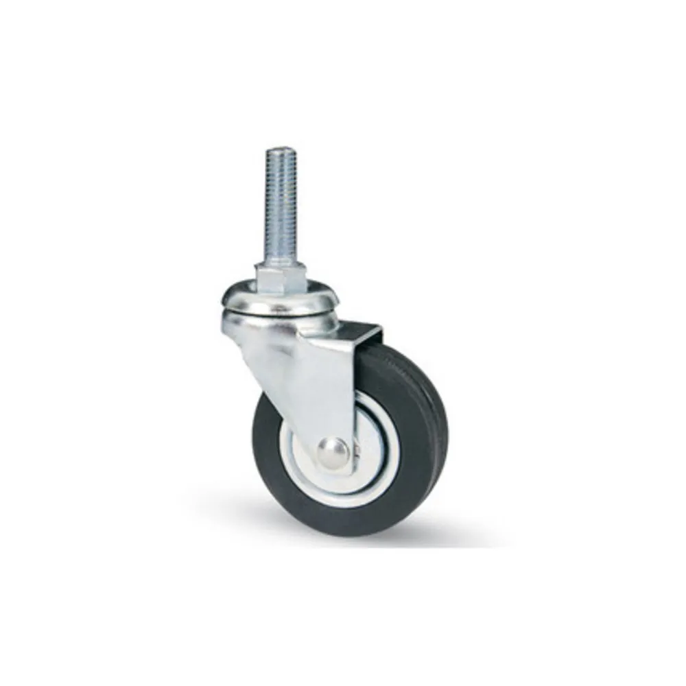 RUOTA MOBILE D 60 MM GOMMA 160/B PERNO 10MA PORT 50 KG (8