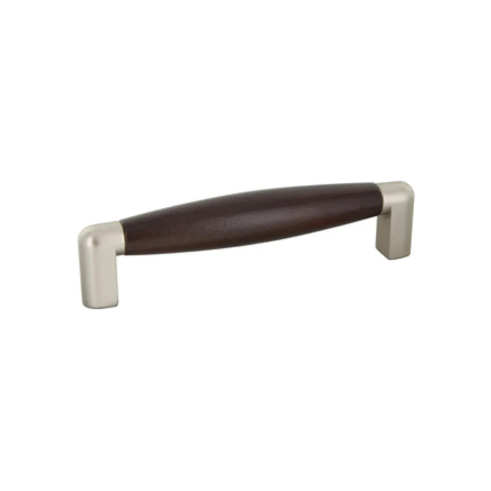 MANIGLIA FAGGIO 4090 139X28 MM NOCE NICHEL SAT (A) (25